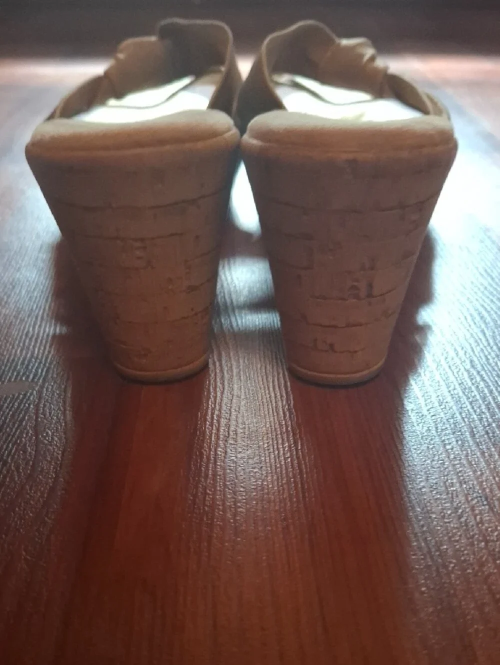 Italian Shoemakers Tan Knotted Wedges